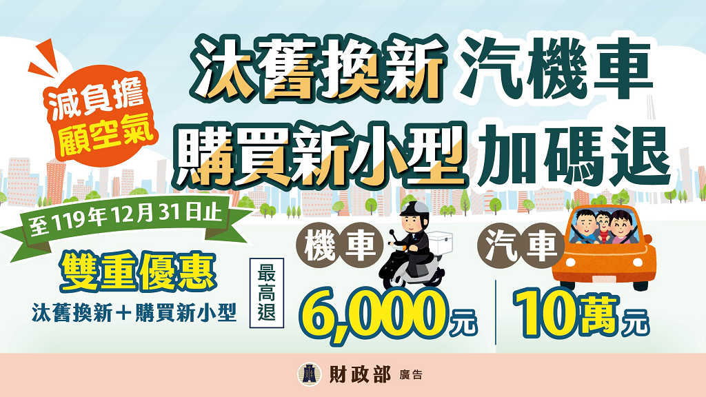 購買新小型汽機車及汰舊換新汽機車減徵貨物稅作業專區.png
